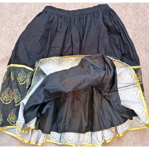 Frockasaurus Hogwart's Crest Full lined skirt Black Harry Potter - Picture 4 of 10